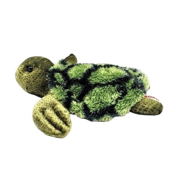 2/$15 Aurora Sea Turtle Plush Green 6.5" Gold Tummy Stuff Animal Ocean Realistic - Picture 2 of 8